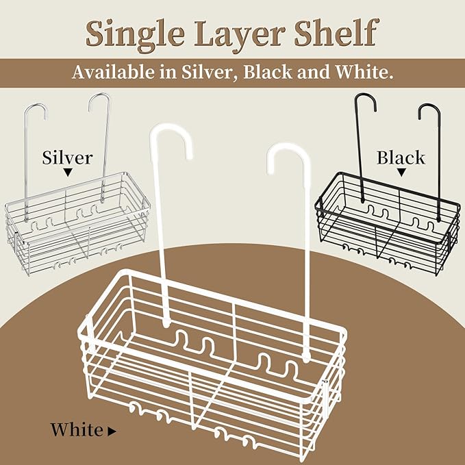 DELLAN Hanging Shower Caddy, Shower Rack Hanging