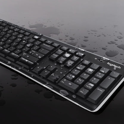 Logitech MK270 Wireless Keyboard and Mouse Combo for Windows, QWERTY US International Layout - Black