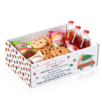 Epakh Christmas Snack Box for Delivery Driver Thank You to Our Amazing Delivery Driver Gifts Boxes Thank You Gifts for Courier, Postal Workers, Mail Carriers, Bus Drivers