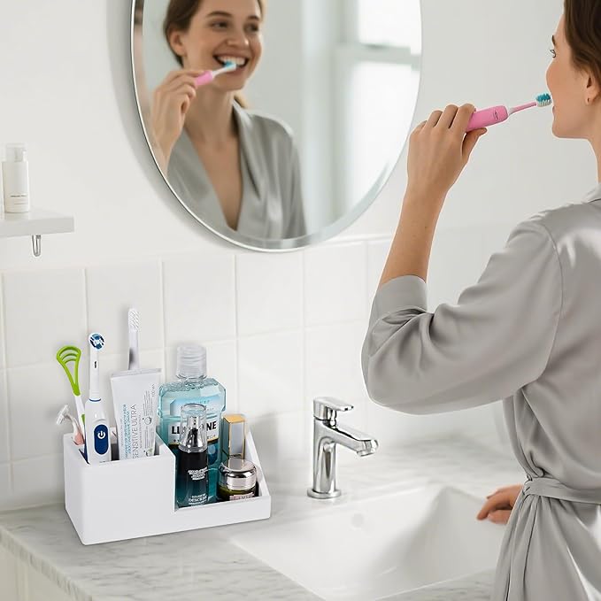 Diatomite Toothbrush Holders for Bathrooms, Quick Dry Electric Tooth Brush and