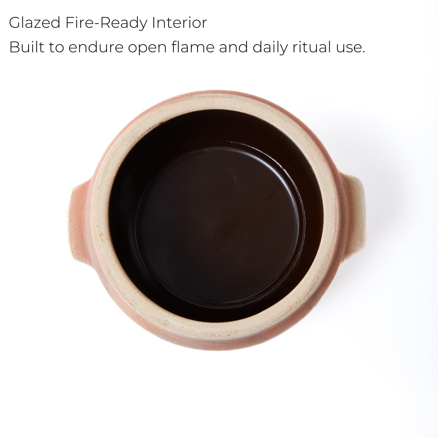 Fireproof Bowl for Burning Ritual – Traditional Handmade Vessel from Natural Clay, Fire-Safe Container for Ceremonial Use, Sage, Incense, or Intention Paper