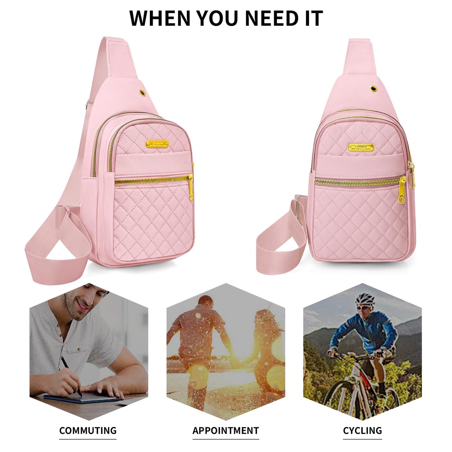 Small Sling Bag For Women Men Casual Crossbody Sling Backpack
