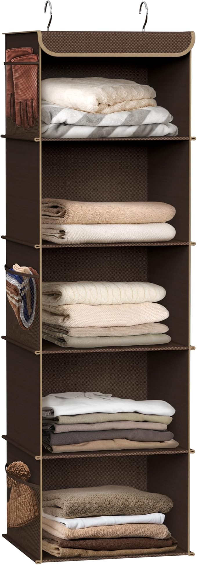 Simple Houseware 5 Shelf Hanging Closet Organizer
