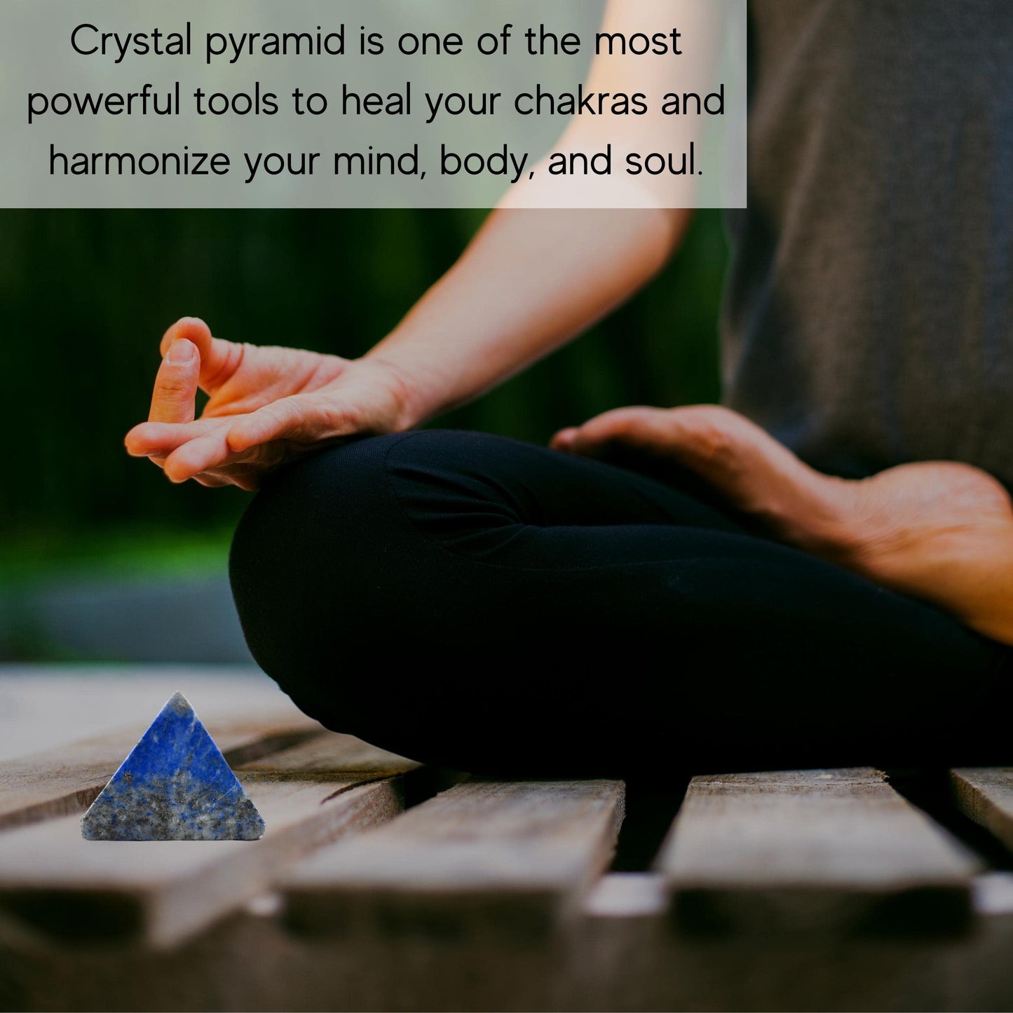 Amazing Gemstone Lapis Lazuli Pyramid Crystal Healing Stones - 1" Great Pyramid Figurine of Natural Stone Pyramid for Meditation, Reiki, Chakra Balancing and Crystal Pyramids Grid