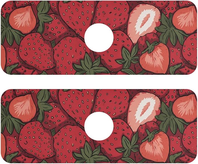 Kitchen Sink Splash Guard 2 PCS 14.7 Inch Sink Faucet Mat Splash Guard