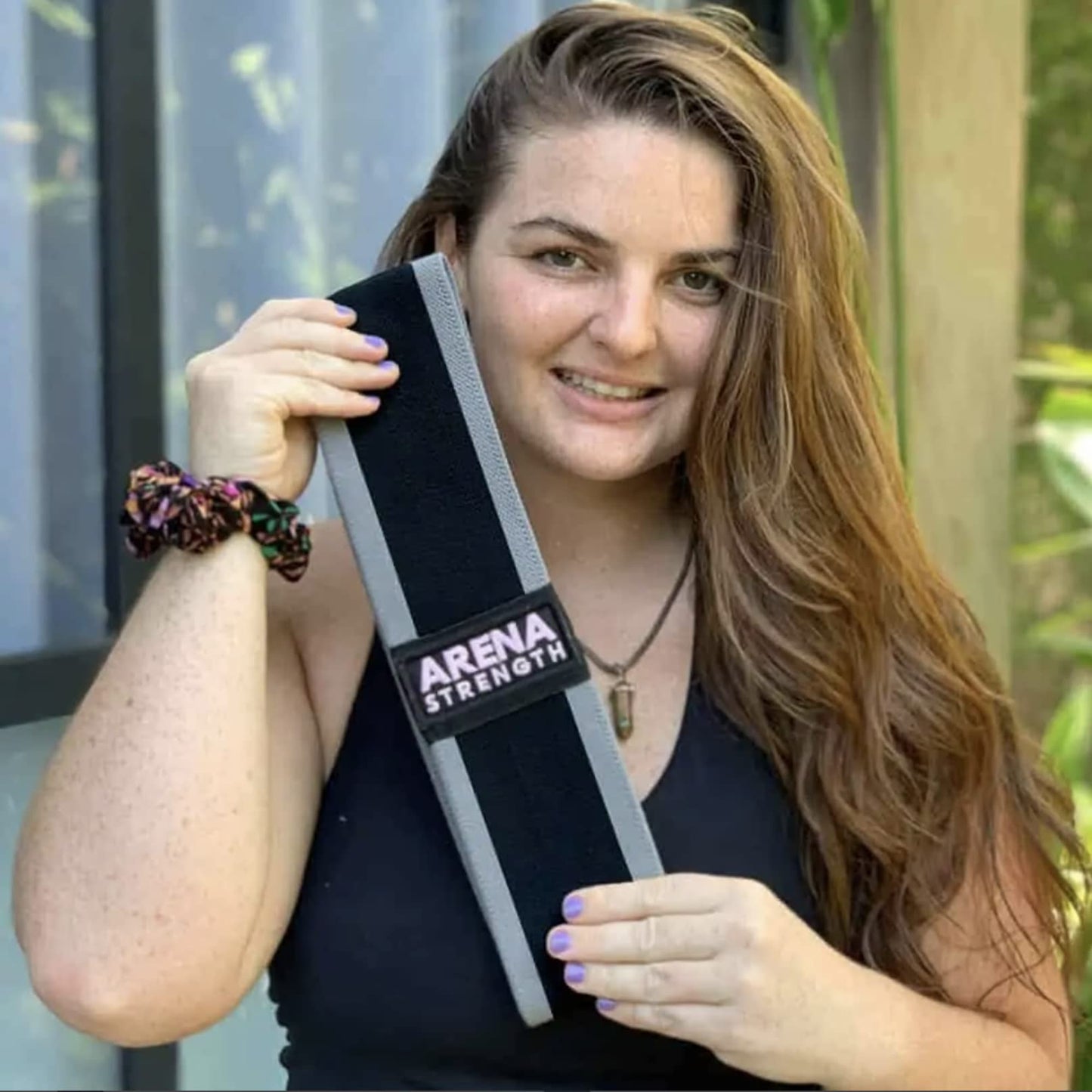 Arena Strength Booty Band Set (2 Pack) - Extra Strong Resistance Bands for Workout - Black - 25-55 kgs Tension