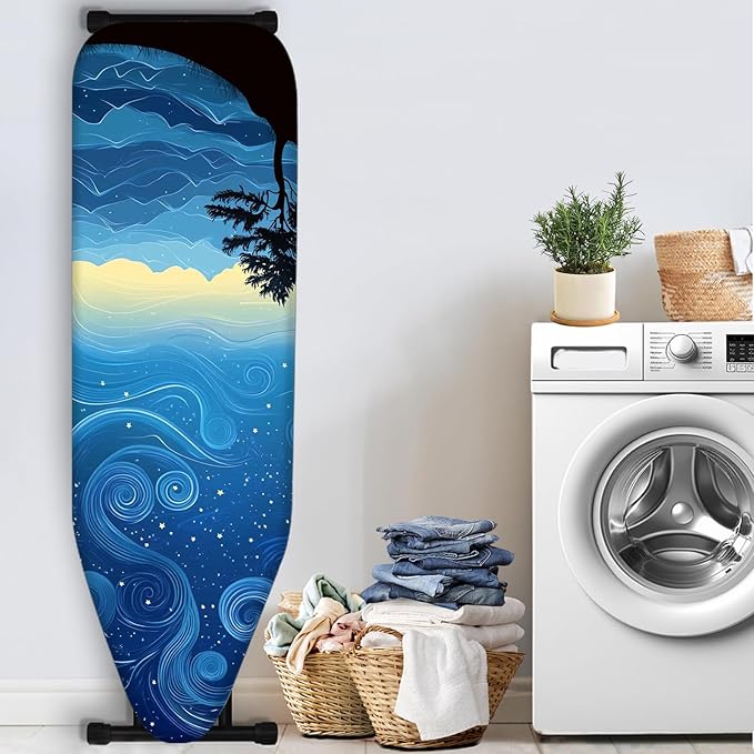 Nuxovilar Starry Sky & Mountain Pattern Ironing Board Cover, 15 * 54inch