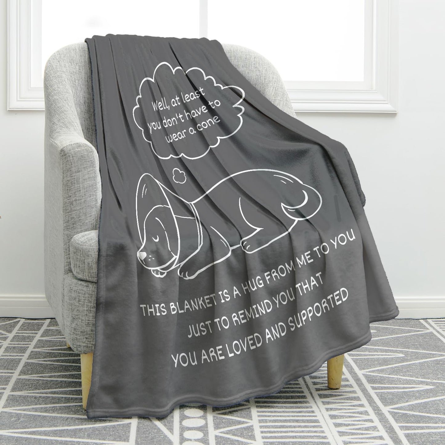 Jekeno Get Well Gifts for Women/Men Rehabilitation Consolation Blanket Inspirational Encouragement Healing Condolence Gift Throw Blanket for Kids Girls Boys Mom Wife Friends 50"x60"