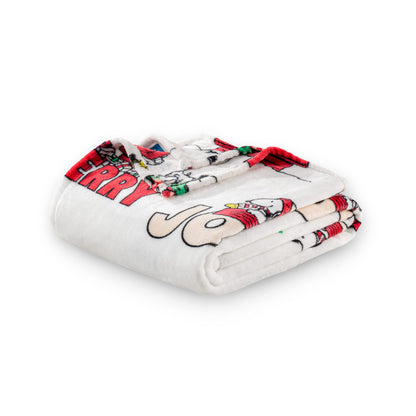 Berkshire Blanket Peanuts VelvetLoft Cute Character Snoopy Plush Throw Blanket,Peanuts Snowy Scene,Throw 55 in x 70 in (Official Peanuts® Product)