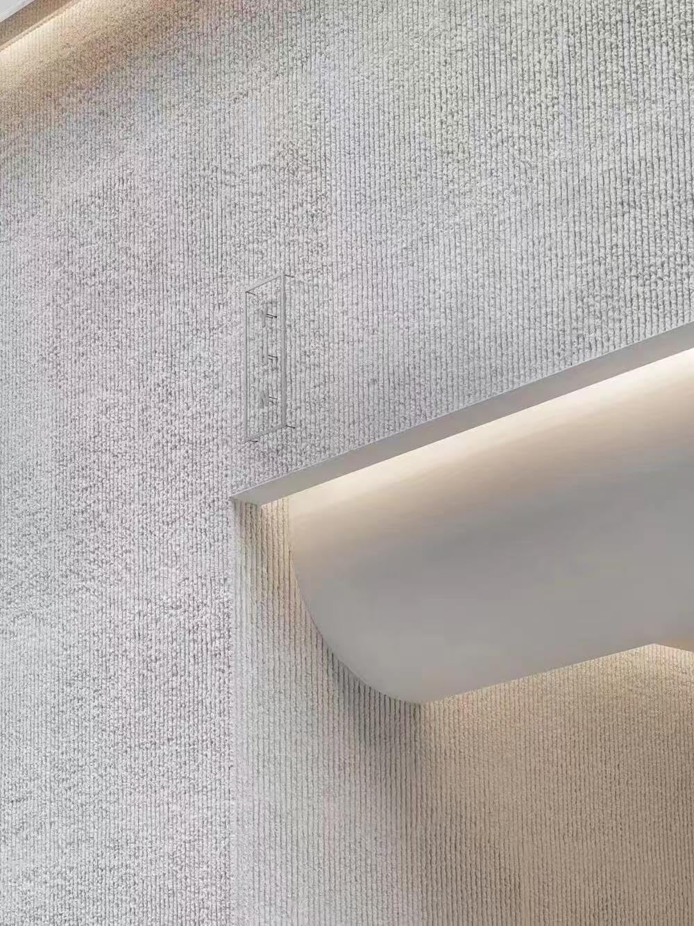 3D Stone Wall Panels Soft Textured Concrete Realistic 3D Texture, Waterproof & Fireproof Exterior and Interior White Wall Tile for Home Décor (White, Sample)