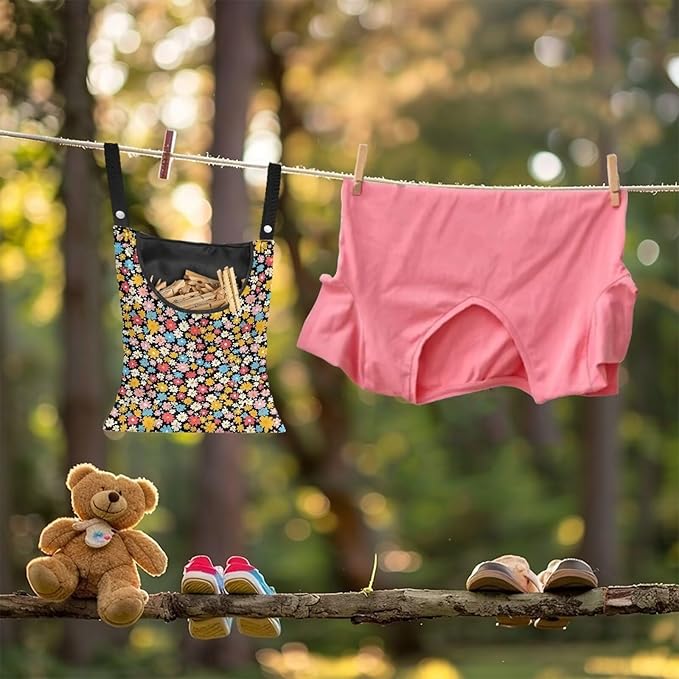 Clothes Pin Hanging Bag, Large Capacity Clothespin Bag
