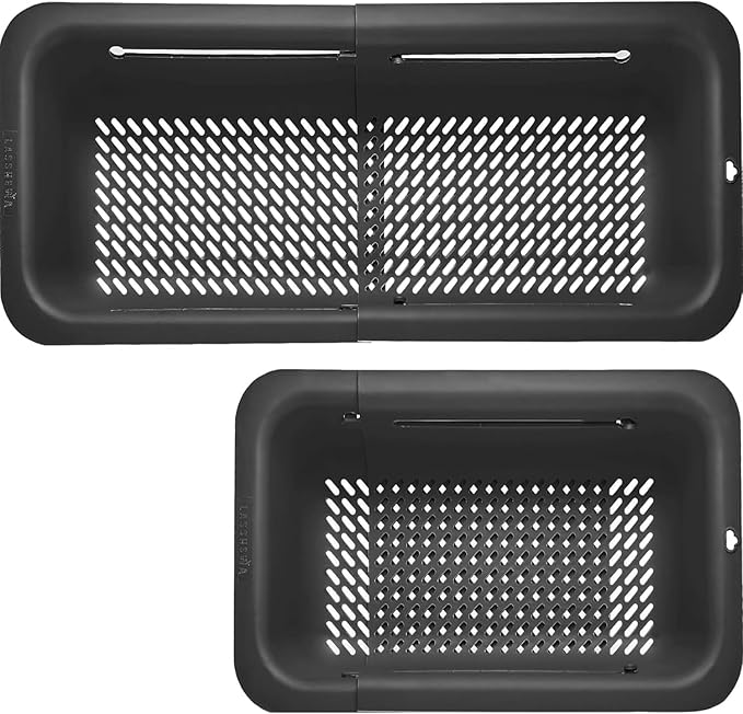 LASSHSWA Collapsible Colander for Kitchen, Over the Sink Strainer Basket for