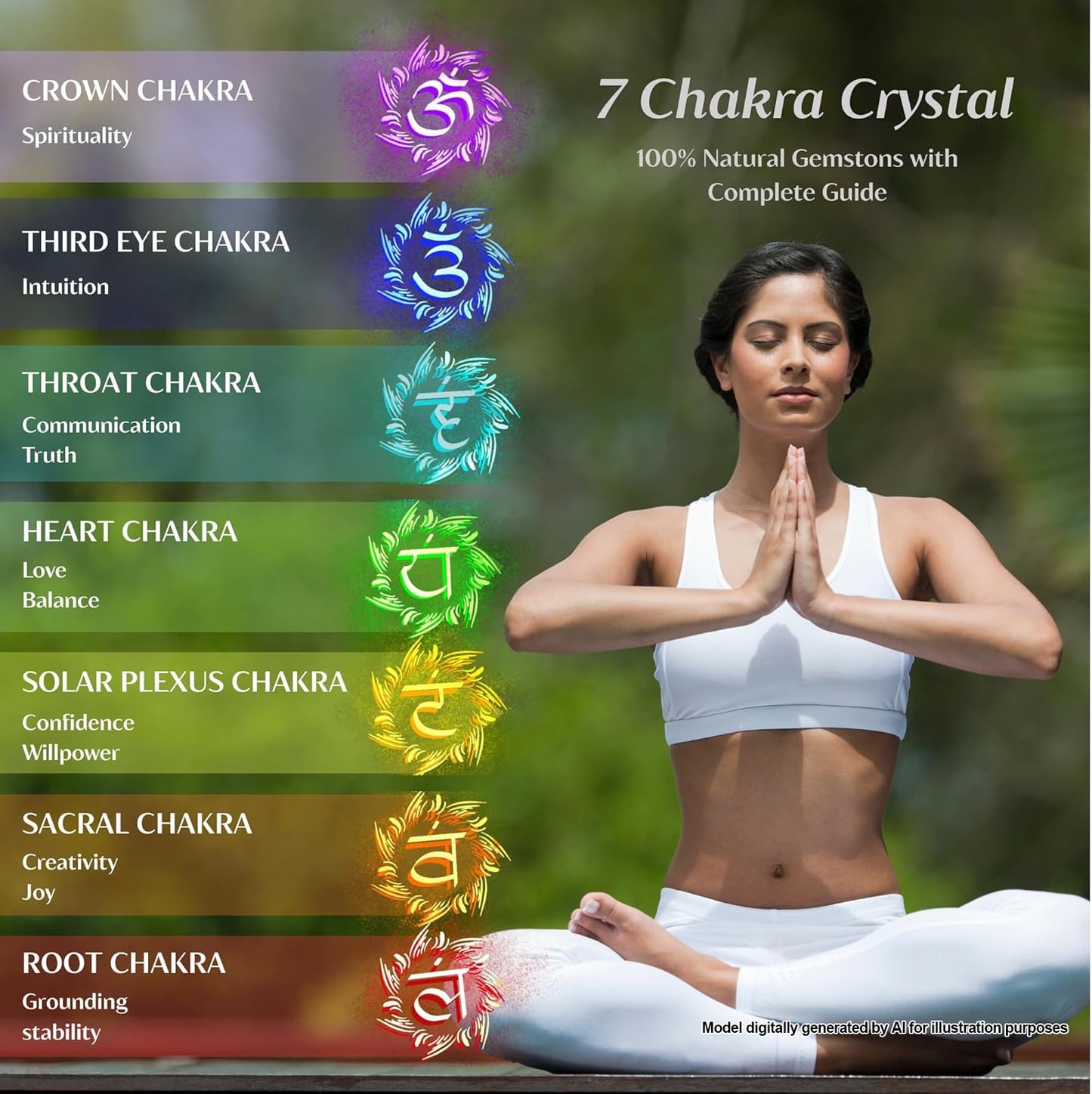 MYDAYS&DESIGN 18Pcs Crystals and Healing Stones Set in Rattan Box, 17 Premium Raw Chakra Stones, 1 Amethyst Tree, Guide for Beginners, Meditation Yoga Home Decor, Healing Crystal Gifts for Women