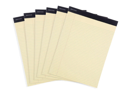 Mintra Legal Pad Bundle – 6 Pack 8.5"x11" Canary Yellow Narrow Ruled Legal Pads + 6 Pack 5"x8" Green Narrow Ruled Legal Pads, Micro-Perforated Writing Pads for Office, School & Note Taking