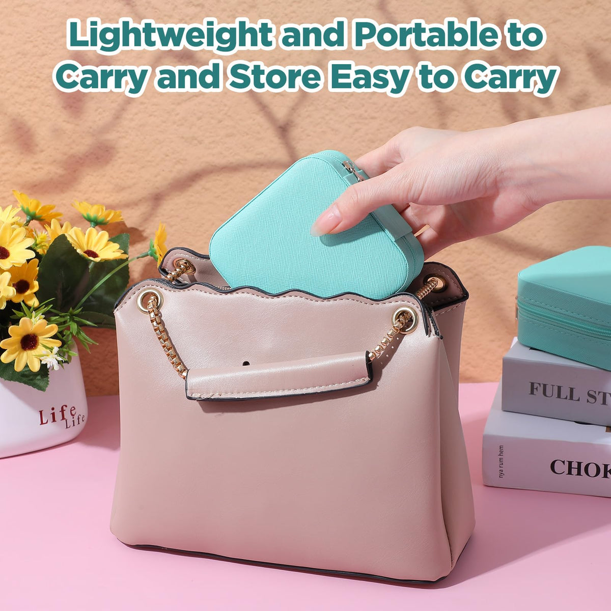AojSup 12 Pcs Small Jewelry Box Mini Travel Jewelry Case Bridesmaid Gift Pu Leather Travel Organizer Small Jewelries Box Mini Storage Organizer Storage Boxes for Women Girls Bridesmaid Proposal Gift