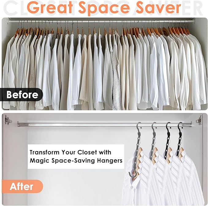 College Dorm Room Essentials, Closet Organizers and Storage, Magic Hangers