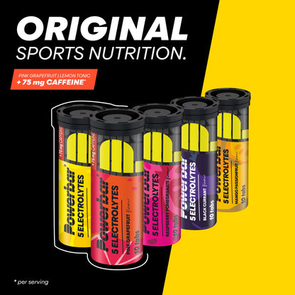 POWERBAR 5 Electrolytes Raspberry Pomegranate 12x10Tabs - Effervescent tabs providing the electrolytes