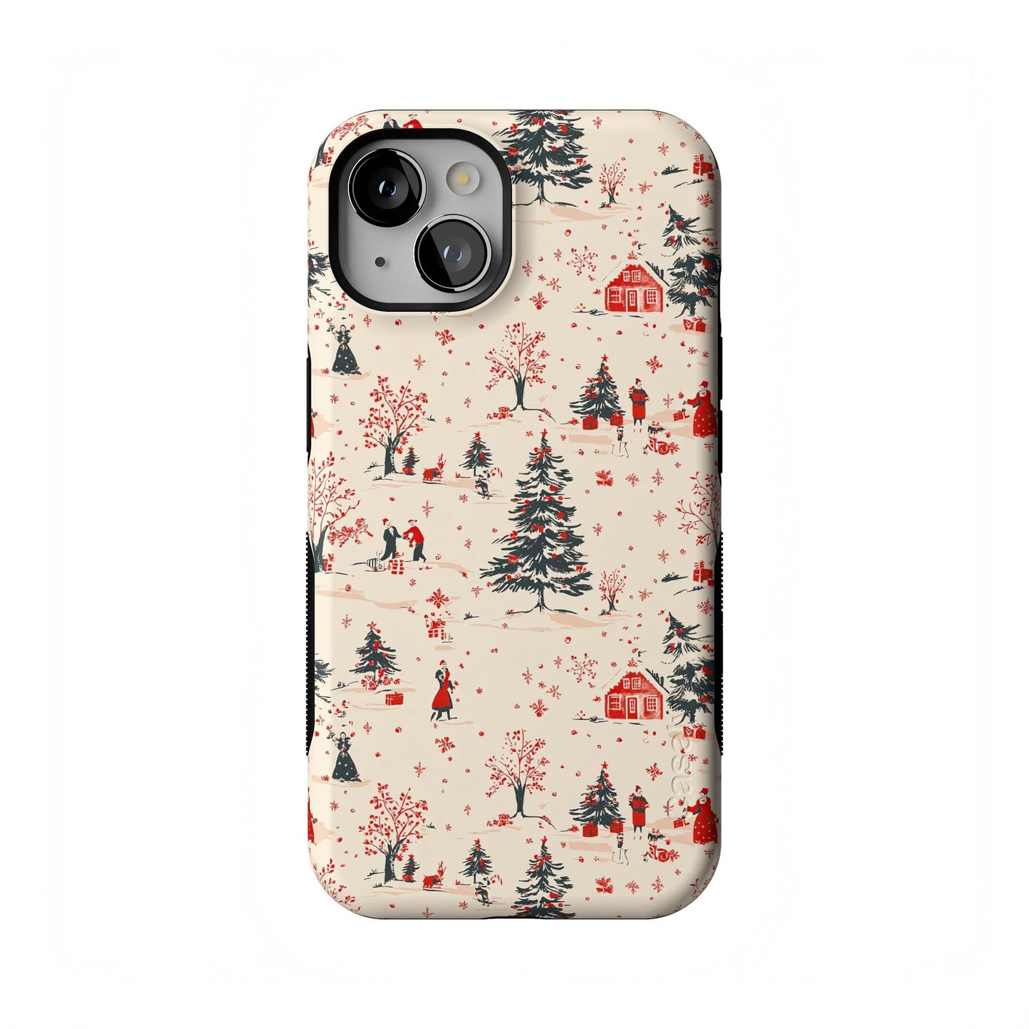 Casely iPhone 17 Pro Max Case | On The Dot | Maroon Polka Dot | Compatible with MagSafe | Bold Protective Design