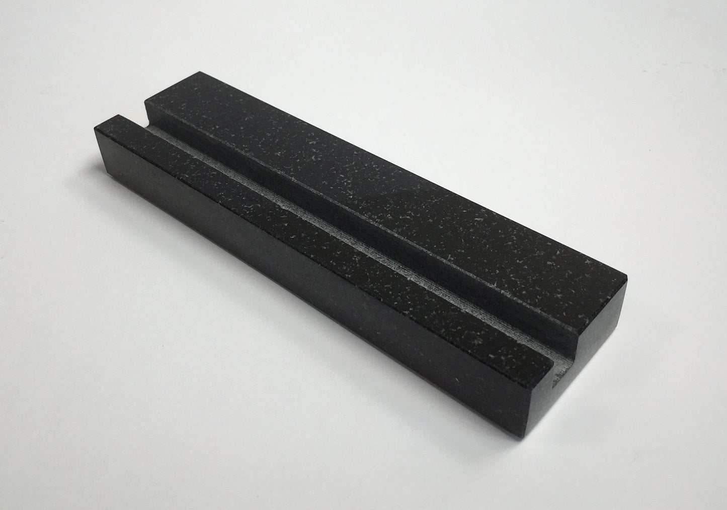 Multiple Business Card Holder for Desk - Black Granite Visiting Card Holder - Holds up to 40 Cards - Desktop Business Card Stand for Home & Office - Elegant & Luxurious Office Desk Accessories