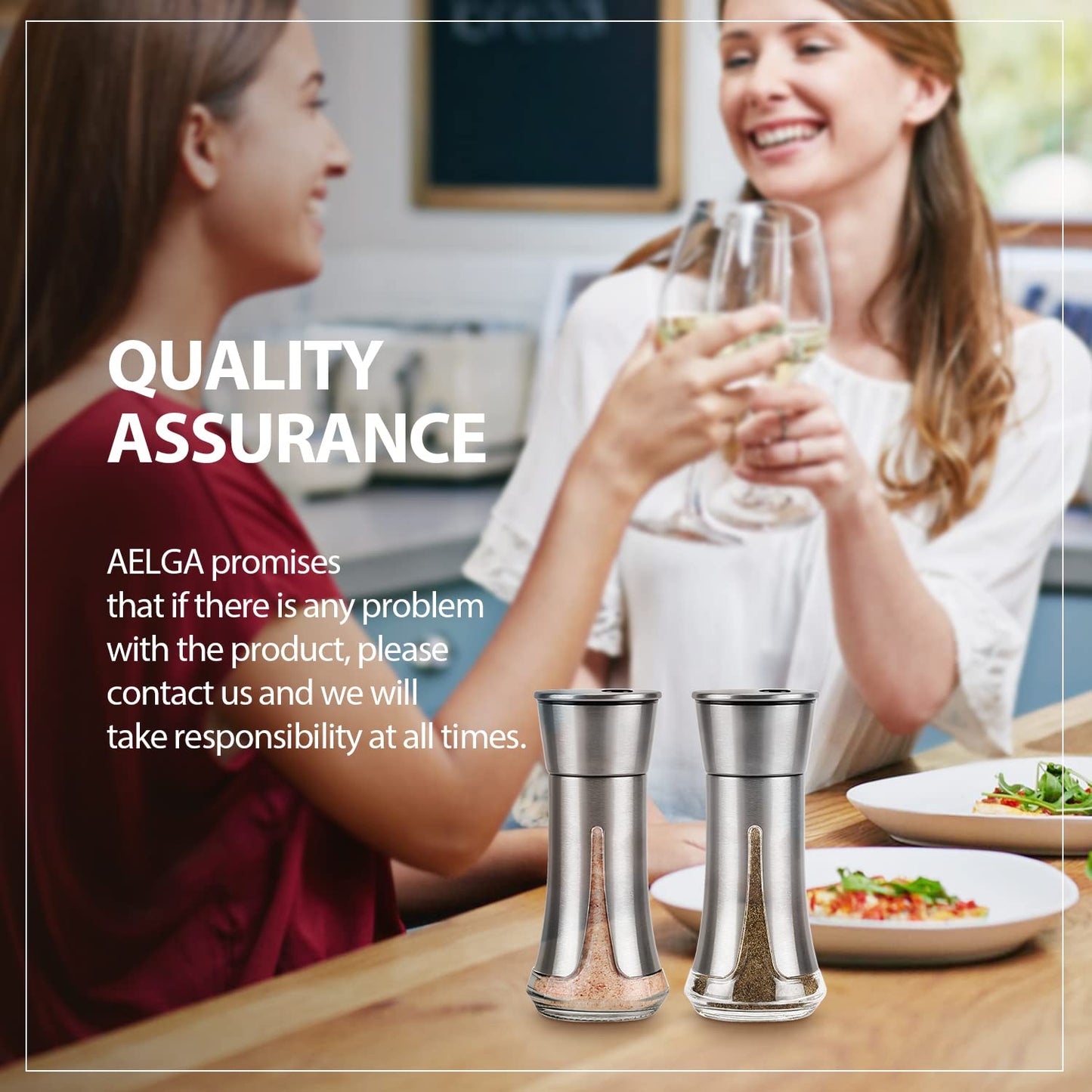 salt shaker and oil dispenser
