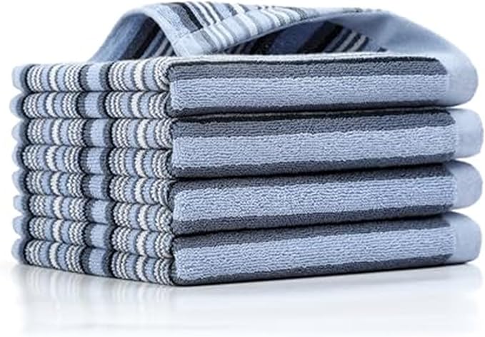 SALAS Kitchen Dish Towels for Drying Dishes, Large Cotton Kitchen Cloths Hand