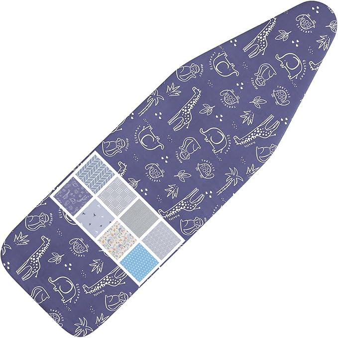 Ironing Board Cover and Pad Standard Size 15 x 54, 3 Pairs of Hook and Loop
