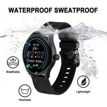 BISONSTRAP Silicone Watch Bands, Slim Watch Straps with Quick Release, 20mm, Black with Black Buckle