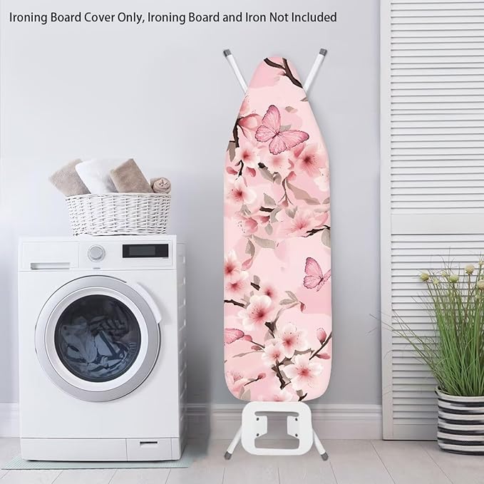 Beauty Cherry Blossom Printed Ironing Board Cover, 15x54 Ironing Board Cover