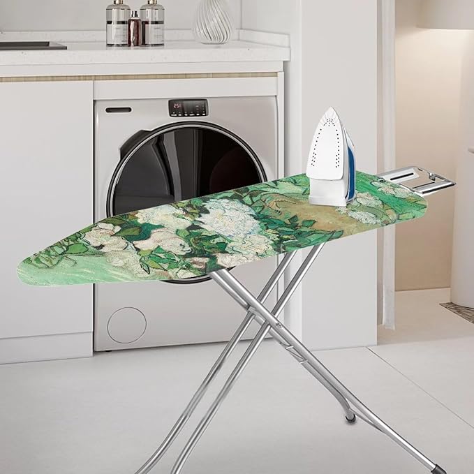 White Rose Ironing Board Cover Dust Covers 15 x 54 Heavy Duty Iron Board Covers