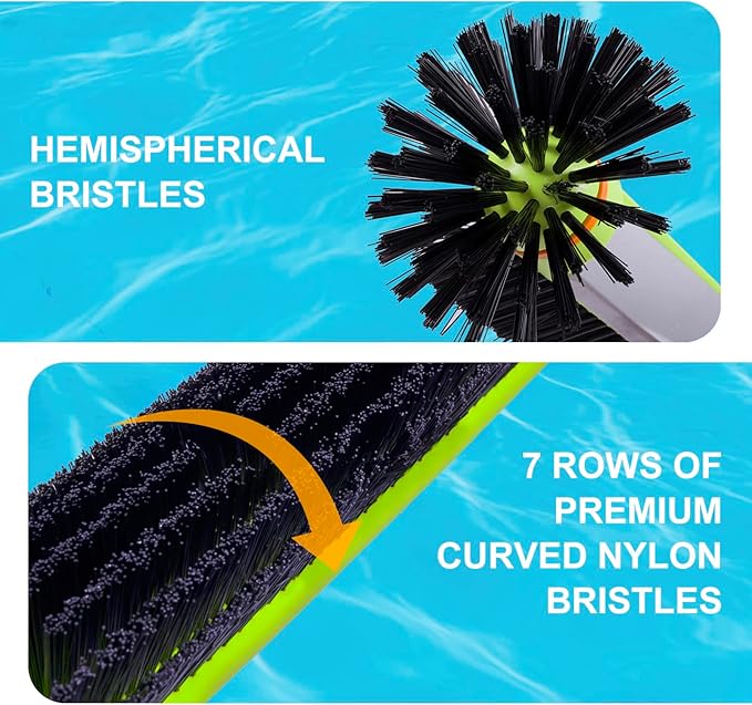 Sepetrel Pool Brush Head for Cleaning Walls, Heavy Duty Inground/Above Ground