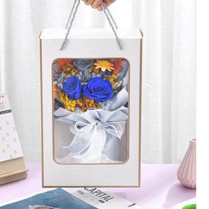 lovenfold Flowers for Delivery,Preserved Flowers Bouquets,Purple Rose Bouquets That Last 1-3 Years,Birthday Flowers Gifts for Women Mom Grandma Wife Friends