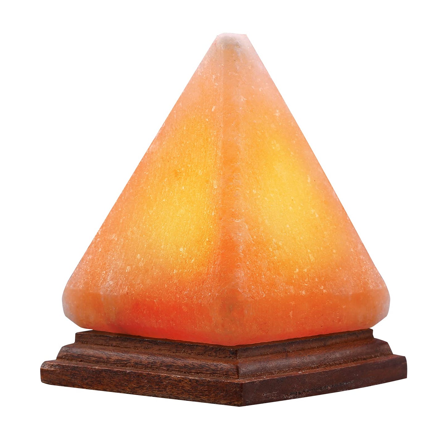 AMIR Pyramid Salt Lamp, 8 Colors Changing Himalayan Salt Lamp Crystal Rock Lamp, USB Salt Lamps Release Negative Ions for Bedroom, Living Room, Office Home Deco Yoga Gift