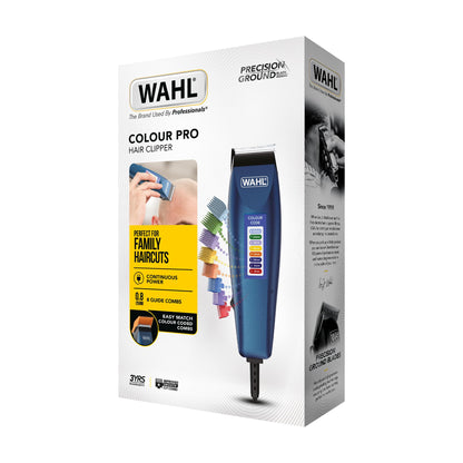 Wahl Colour Pro Corded Clipper, Hair Clippers for Men, Head Shaver, Men's Hair Clippers, Colour Coded Clipper Guides, Corded, Family at Home Haircutting