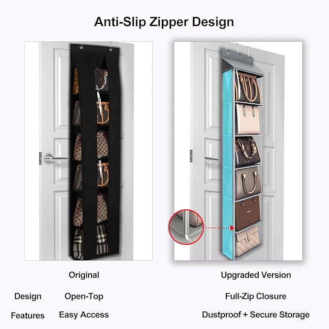 Lirex Over The Door Purse Organizer & Purse Shelf