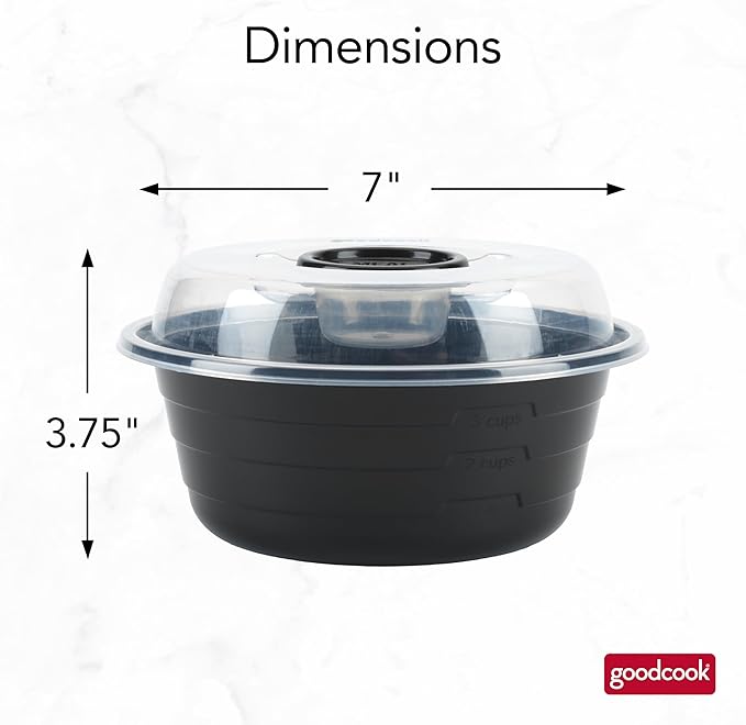 GoodCook 4-Cup Meal Prep Bowls Set