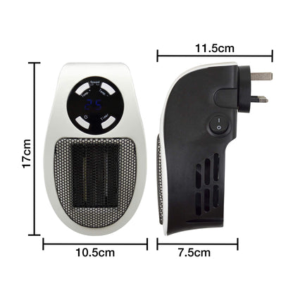 STAYWARM 500w Plugin Local (2m2) Power Heater / 2 Fan Speeds / 15 - 30C Temperature Control / 1-12 Hour Timer / Auto Shut Off - F2210WH