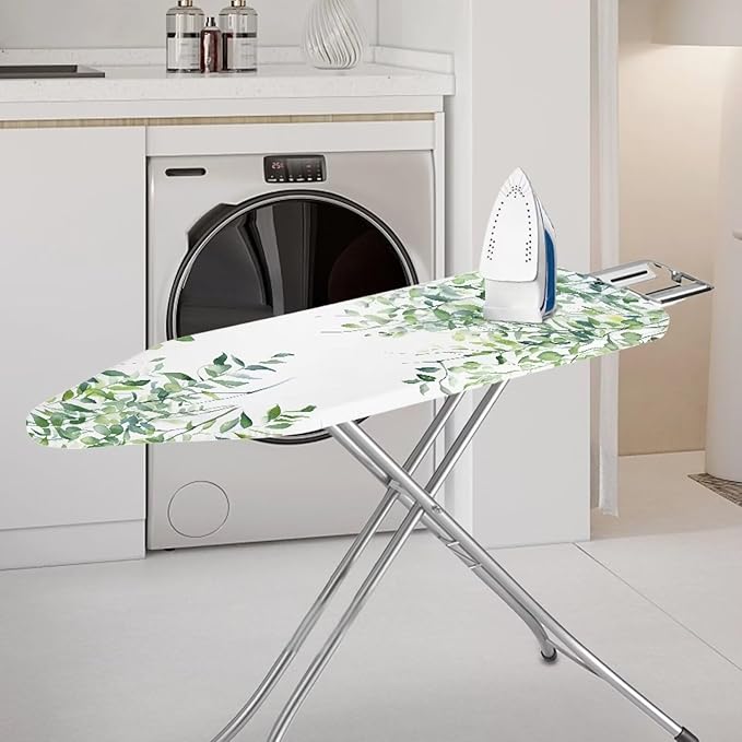 Green Leaves Ironing Board Cover and Pad 15x54 Ironing Table Cover Standard