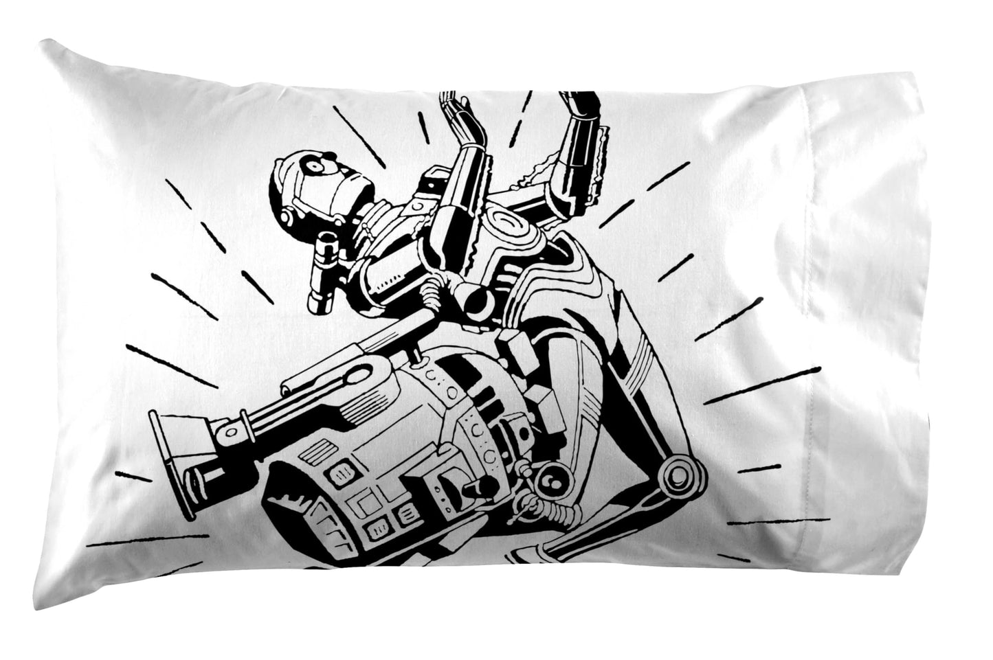 Jay Franco Kids Sheet Set with Fitted, Flat Sheets & Pillow Cover - Ultra-Soft Bedding with Pillowcase for Room Decor, White - Star Wars, 4 Piece Queen