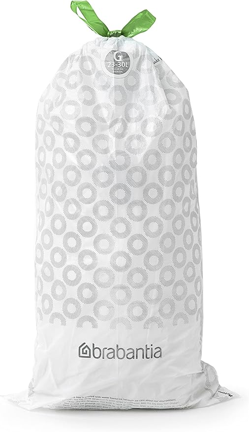Brabantia PerfectFit Trash Bags Thick Plastic Trash Can Liners
