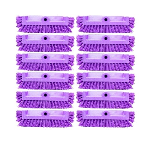 SPARTA Multi-Level Tile Scrub Brush 12" Wide Brush Head, Heavy-Duty Tile