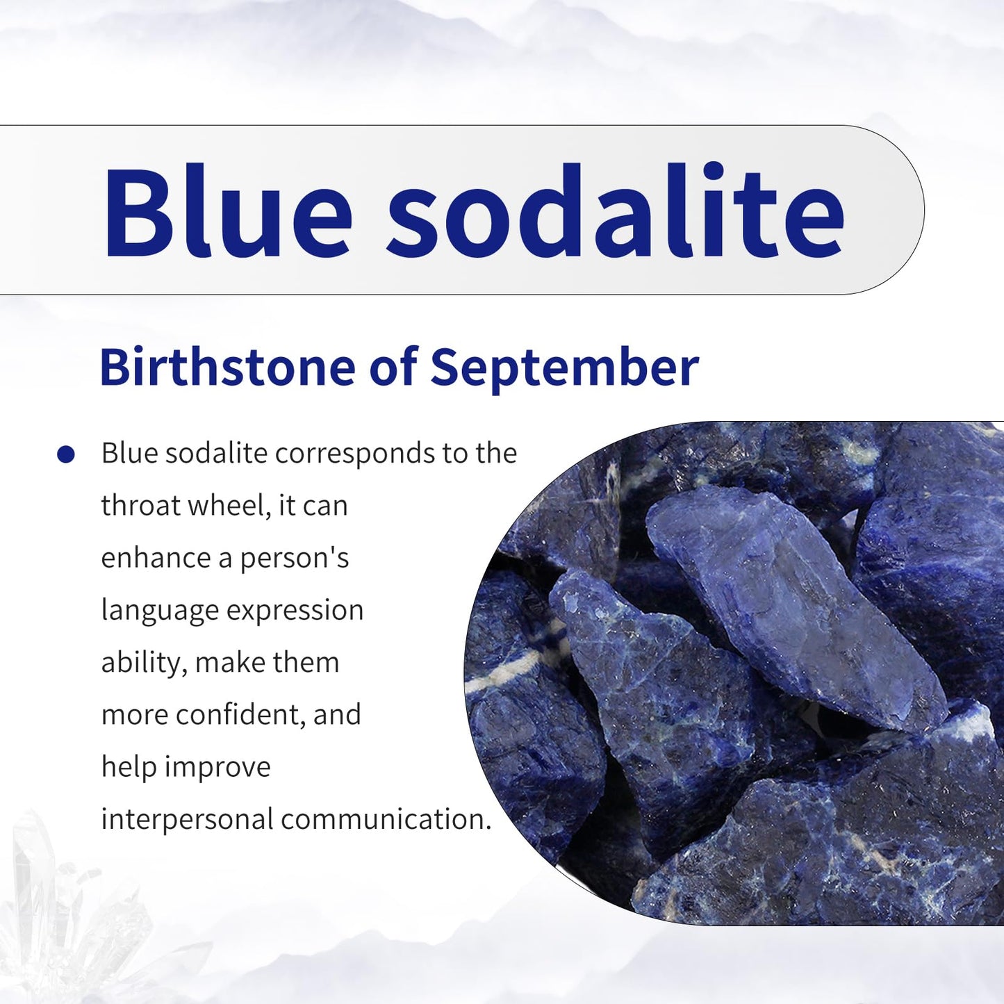 TUMBEELLUWA Sodalite Gemstone Tea Light Candle Holders for Table Centerpiece Wedding Party, Blue Decorative Crystal Votive Candle Holders for Christmas Thanksgiving