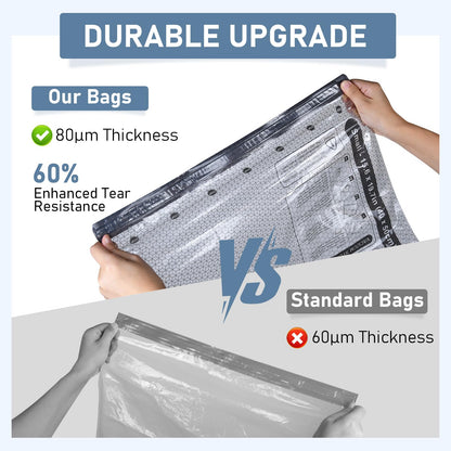 BlazeHold 20 Pack Travel Vacuum Storage Bags with Rechargeable Electric Pump, Compression Packing Seal Bag for Luggage, 5 Small + 5 Medium + 5 Large + 5 Jumbo Space Saver Bags for Clothing Travel