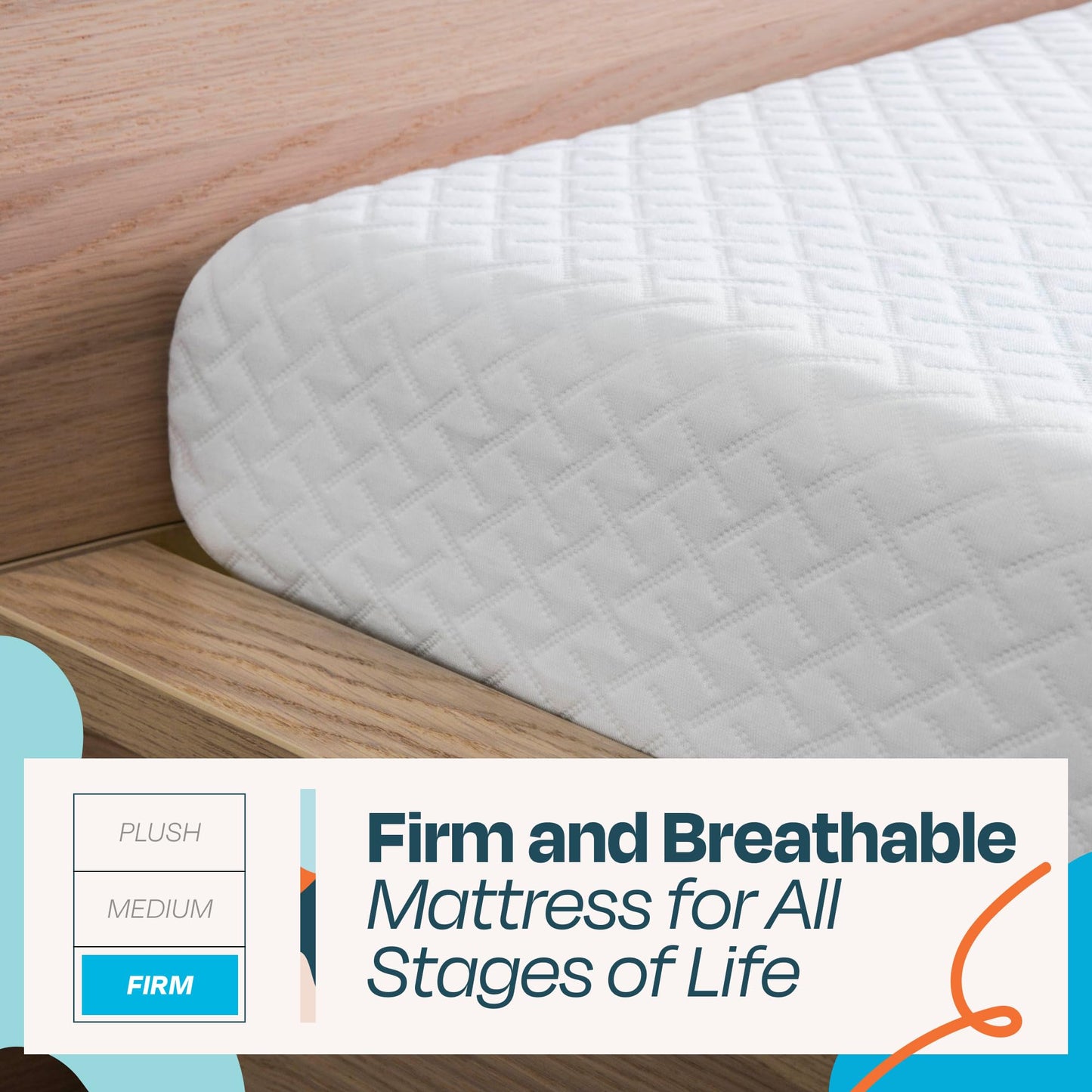 Linenspa 5 Inch Gel Infused Memory Foam Mattress - Full Size - Firm - Low Profile Bed - Mattress in a Box - Youth or Kids Bed - Guest Bedroom - Pressure Relieving and Breathable - CertiPur Certified