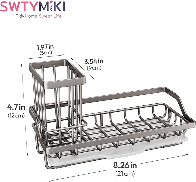 SWTYMIKI Sink Caddy Sponge Holder