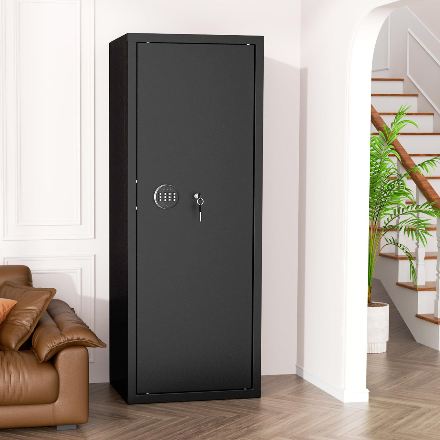INTERGREAT 8-12 Gun safes,Rifle Safe,Gun Safes for Home Rifle and Pistols, Long Gun Safe for Rifle Shotgun for Home,Quick Access Rifle Safes,Adjustable Shelves, Easy Assemble