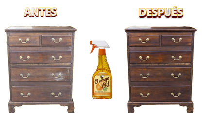 Howard ORS016 473 ml/16 oz Orange Oil Wood Polish Trigger Furniture Spray Cleaner