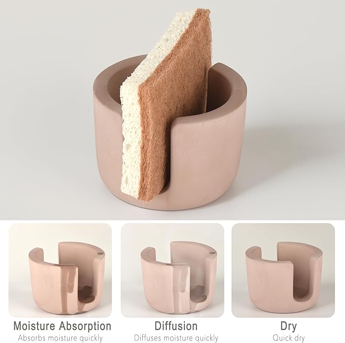Sponge Holder for Kitchen Sink and Sponge