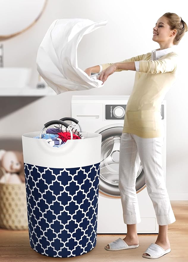 Large Laundry Basket Laundry Hamper Bag Washing Bin Clothes Bag Collapsible Tall