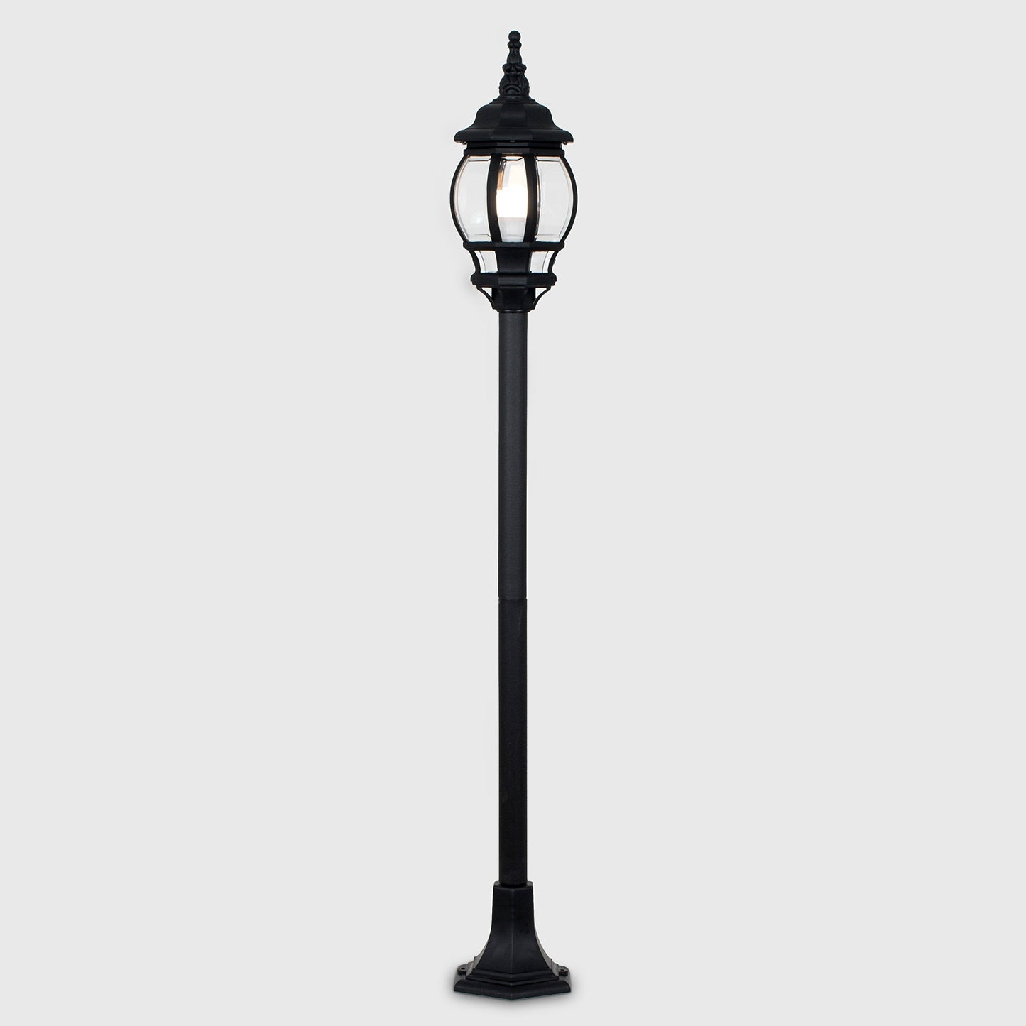MiniSun | Modern Black Bollard Lamp Post Light | Post Lights, Home Décor & Improvement Essential