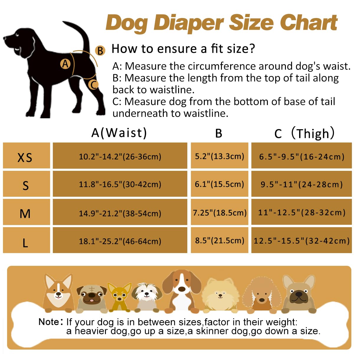 Hisprout 3-Pack Female Dog Diaper Incontinence Reusable Washable Breathable Durable Doggie Diapers Pants Dog Season Pants(M,Black)